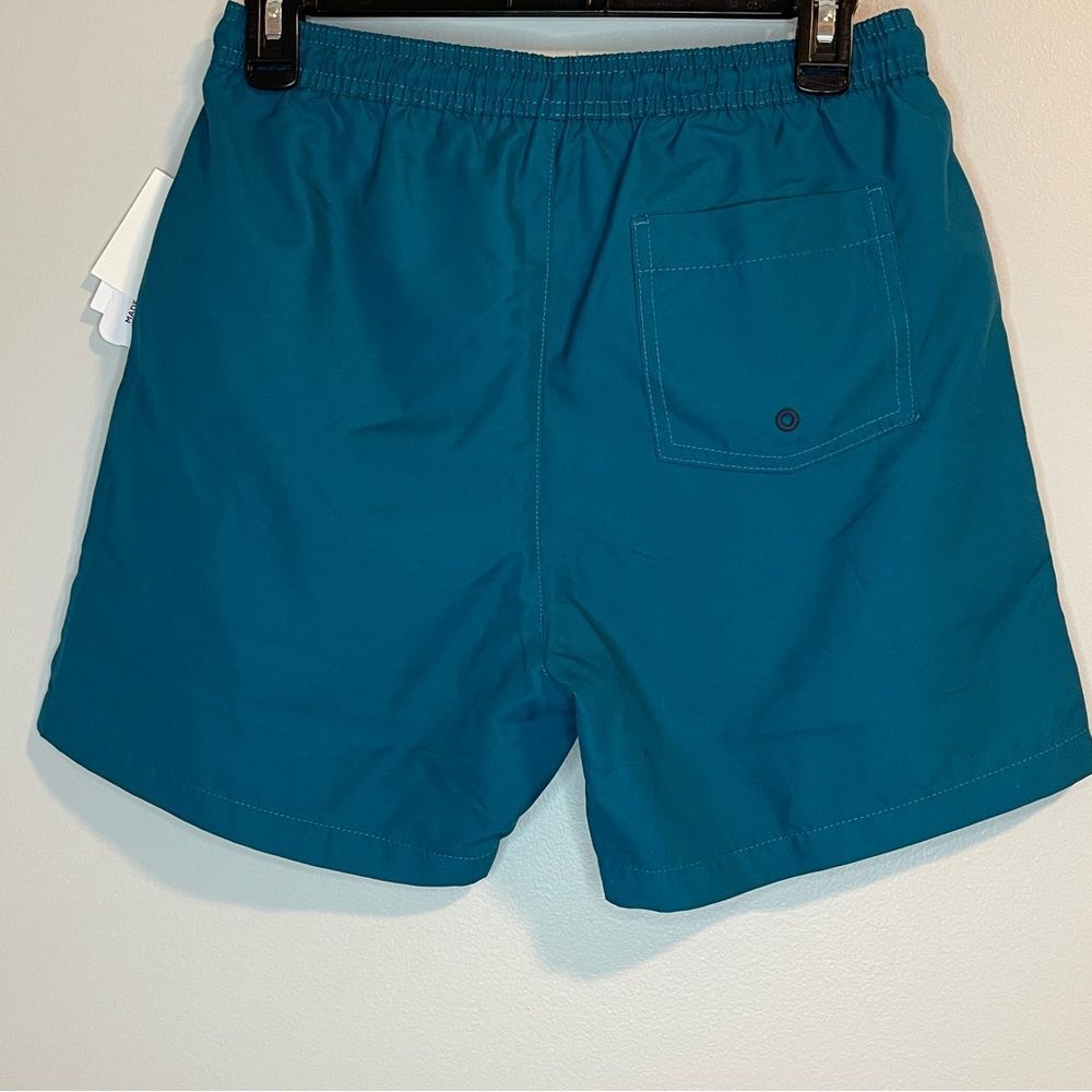 Abound Men’s Swim Trunks Teal Gloss Small - Picture 2 of 6